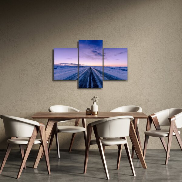 Slika ceste zimi (90x60 cm)