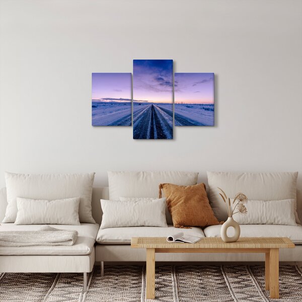 Slika ceste zimi (90x60 cm)