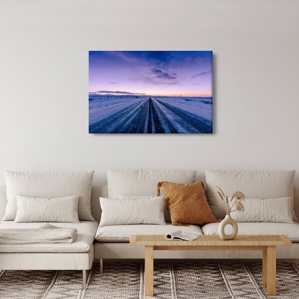 Slika ceste zimi (90x60 cm)