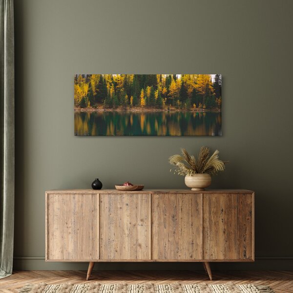 Slika šumskog jezera (120x50 cm)