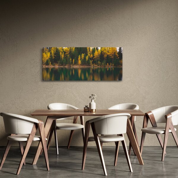 Slika šumskog jezera (120x50 cm)