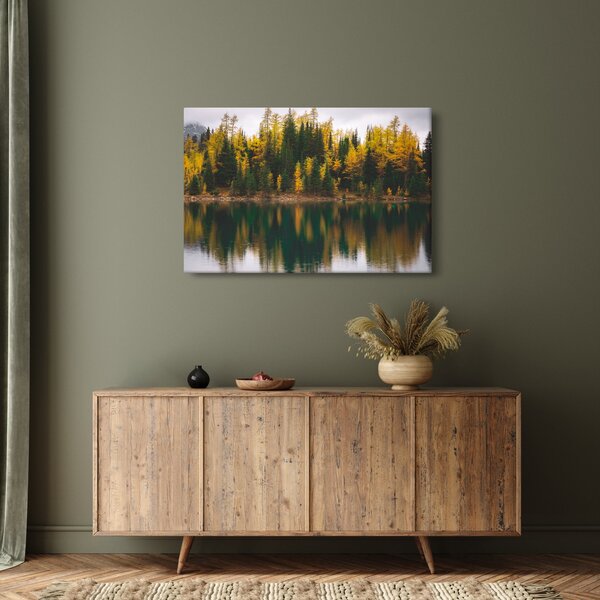 Slika šumskog jezera (90x60 cm)