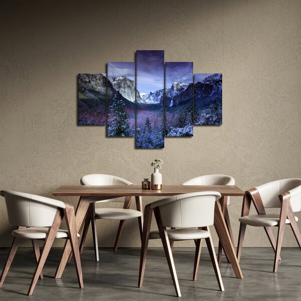 Slika zimskog planinskog krajolika (150x105 cm)