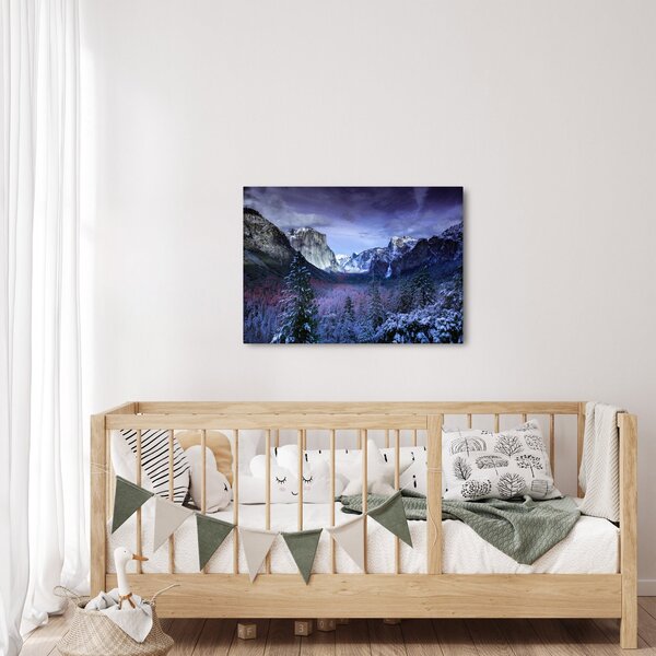 Slika zimskog planinskog krajolika (70x50 cm)