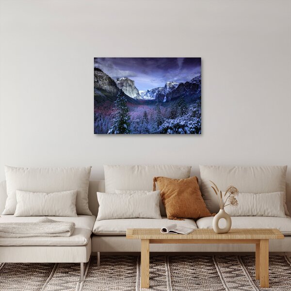 Slika zimskog planinskog krajolika (70x50 cm)