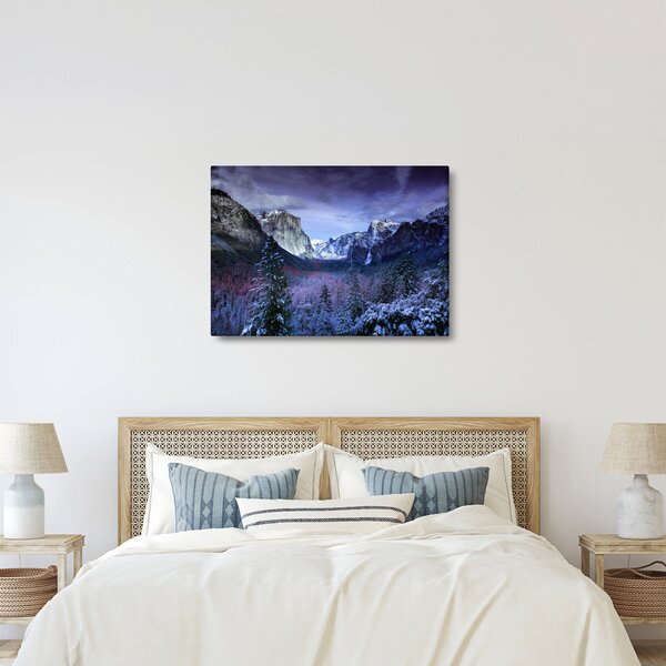 Slika zimskog planinskog krajolika (70x50 cm)