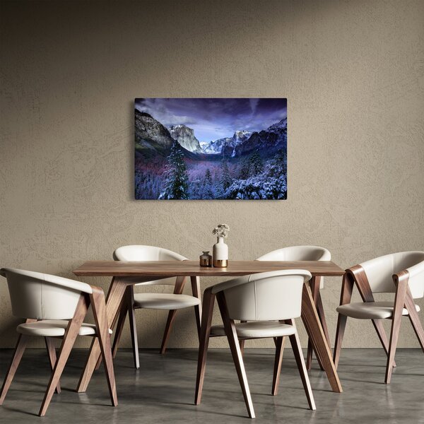 Slika zimskog planinskog krajolika (90x60 cm)