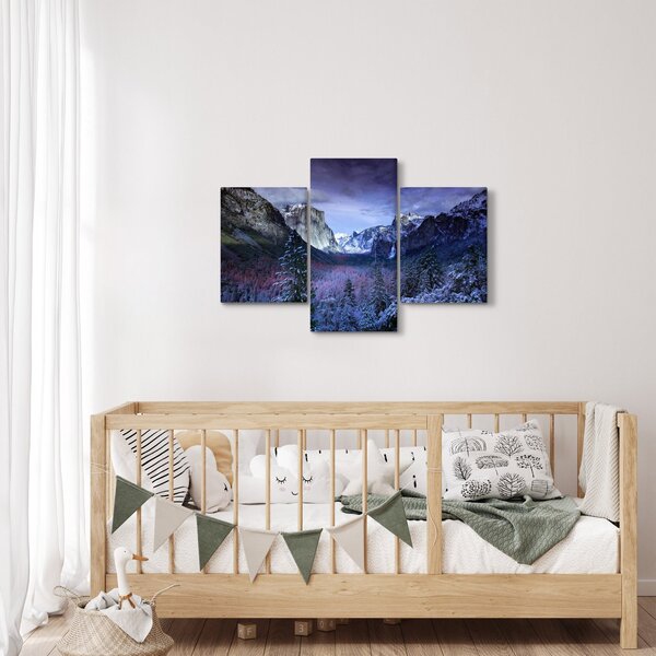 Slika zimskog planinskog krajolika (90x60 cm)