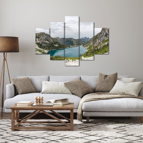 Slika jezera u planinama (150x105 cm)