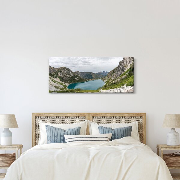 Slika jezera u planinama (120x50 cm)