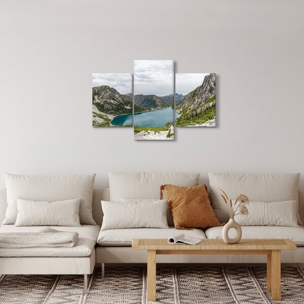 Slika jezera u planinama (90x60 cm)