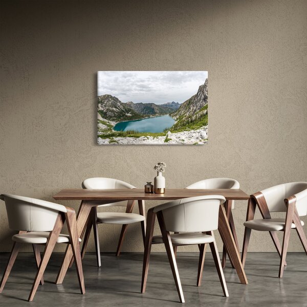 Slika jezera u planinama (90x60 cm)