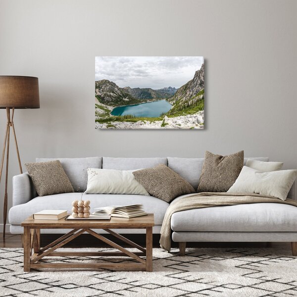 Slika jezera u planinama (90x60 cm)