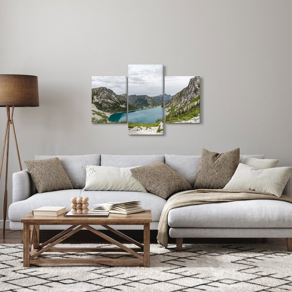 Slika jezera u planinama (90x60 cm)