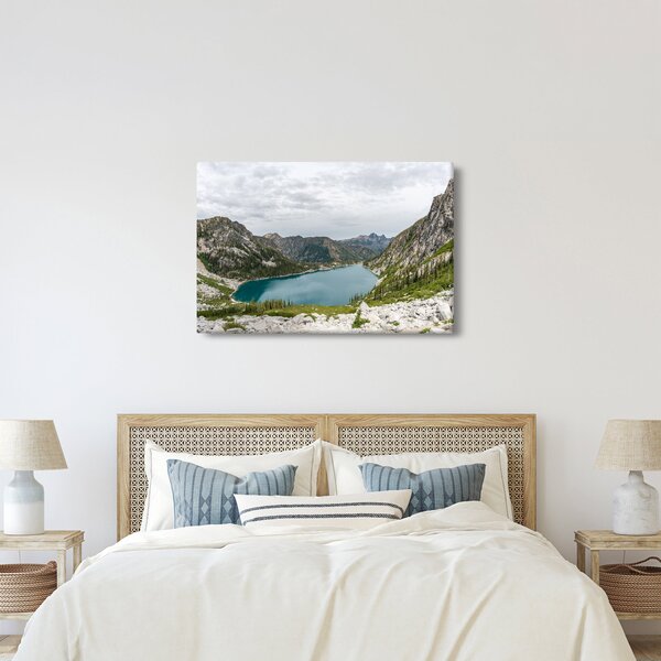 Slika jezera u planinama (90x60 cm)