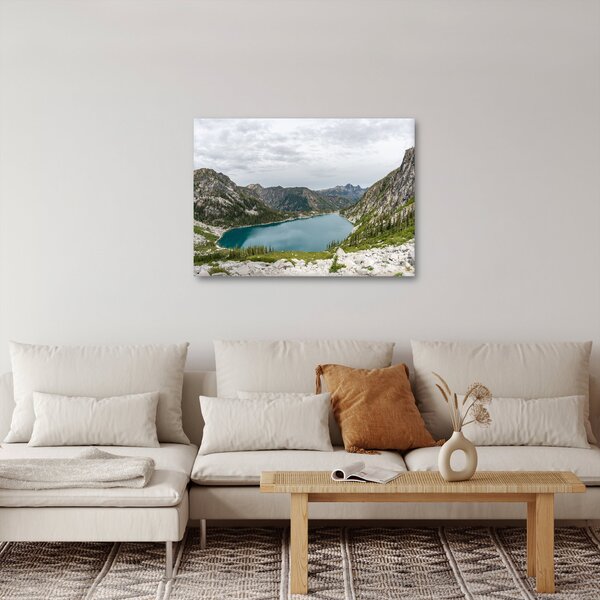 Slika jezera u planinama (70x50 cm)