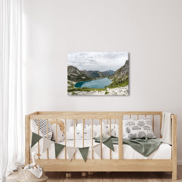 Slika jezera u planinama (70x50 cm)