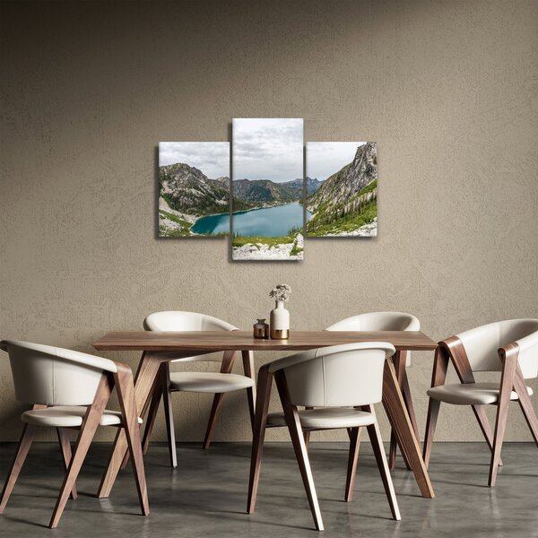 Slika jezera u planinama (90x60 cm)