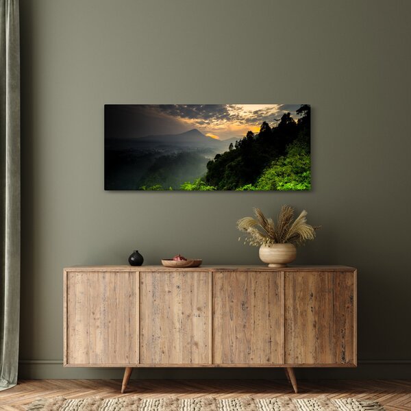 Slika - zeleni planinski krajolik (120x50 cm)