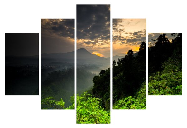 Slika - zeleni planinski krajolik (150x105 cm)