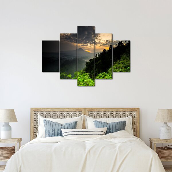 Slika - zeleni planinski krajolik (150x105 cm)