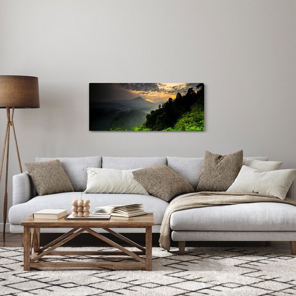 Slika - zeleni planinski krajolik (120x50 cm)