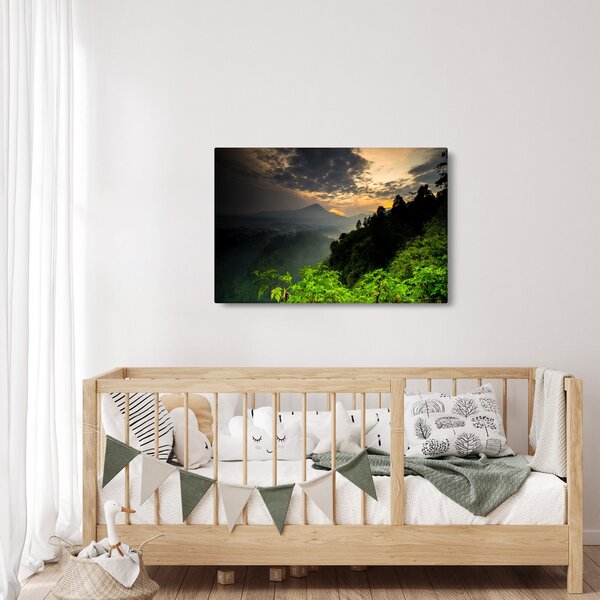 Slika - zeleni planinski krajolik (90x60 cm)