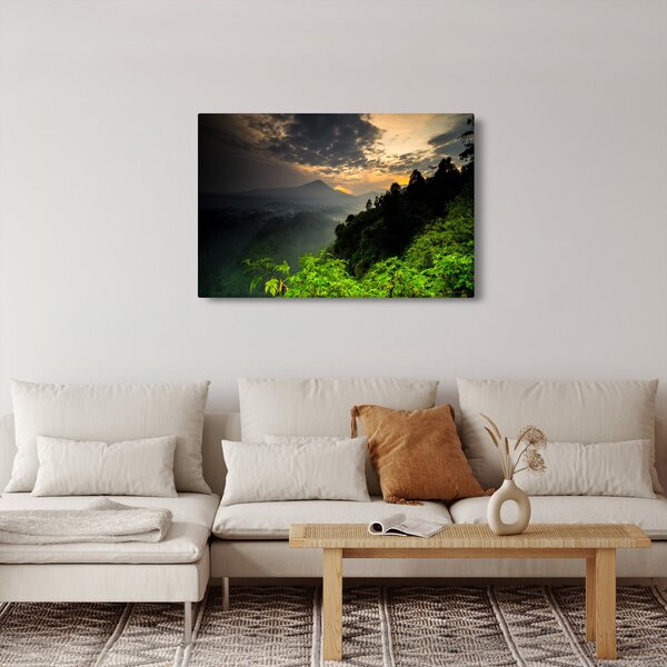 Slika - zeleni planinski krajolik (90x60 cm)