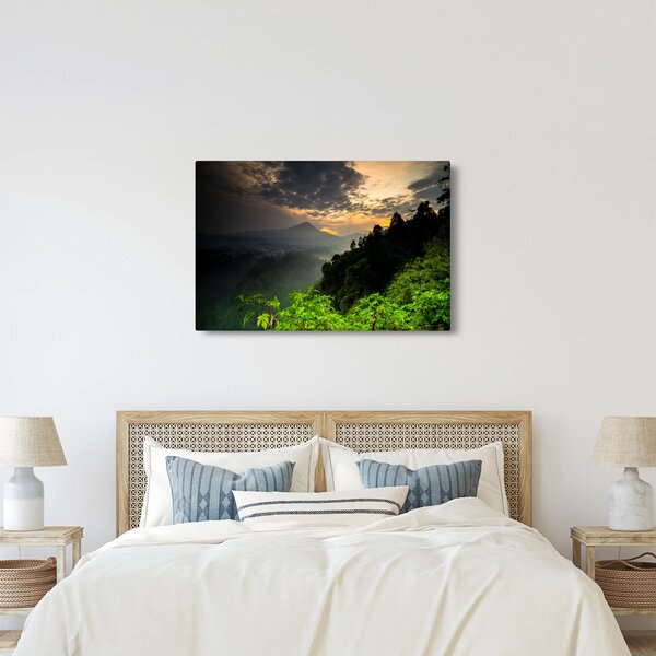 Slika - zeleni planinski krajolik (90x60 cm)