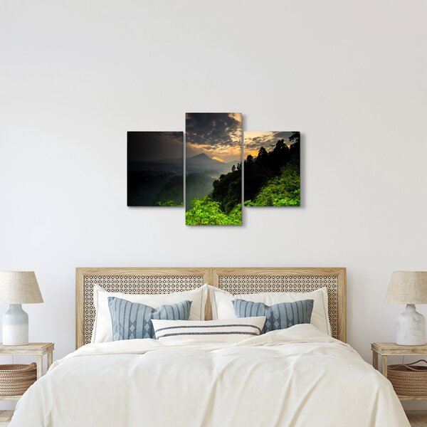 Slika - zeleni planinski krajolik (90x60 cm)