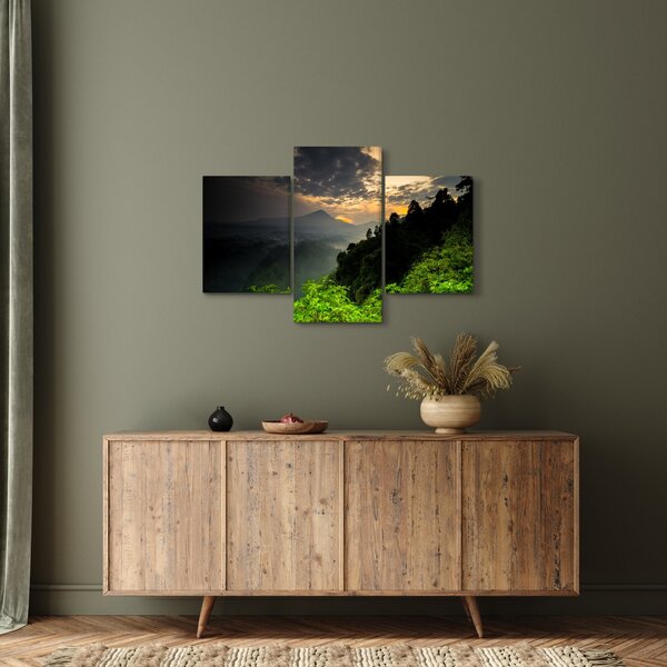 Slika - zeleni planinski krajolik (90x60 cm)