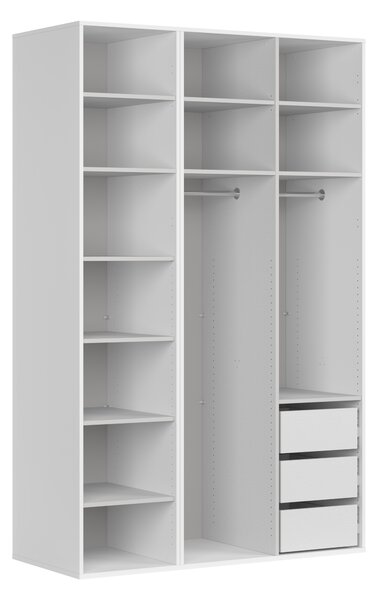 Ormar za garderobu Flex 225 (bijela + kašmir)