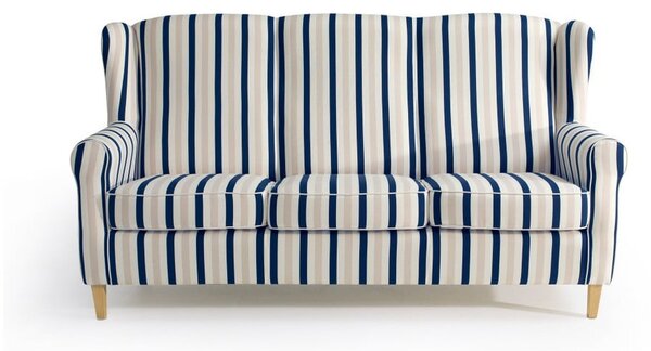 Kauč na plavo-bijele pruge Max Winzer Lorris, 193 cm