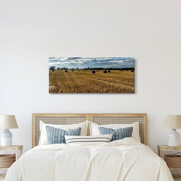 Slika ubranog polja žitarica (120x50 cm)