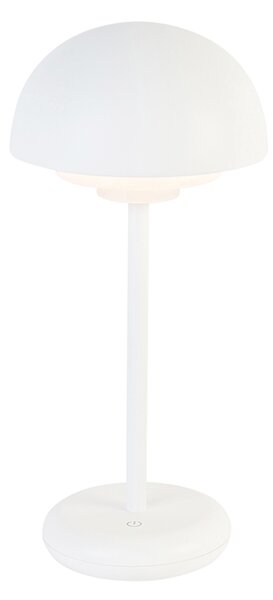 Stolna svjetiljka bijela uklj. LED punjivu i 3-stupanjski regulator osjetljiv na dodir - Maureen