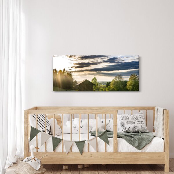 Slika šumske kolibe (120x50 cm)
