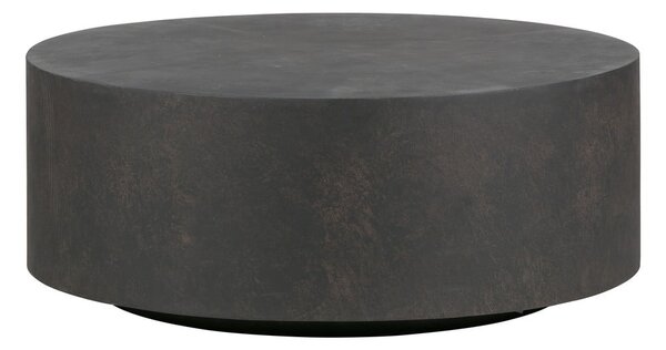 Tamnosmeđi stolić od vlaknaste gline DRVO Dean, Ø 80 cm