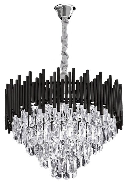 Visilica s kristalima G063-CP 50cm BLACK