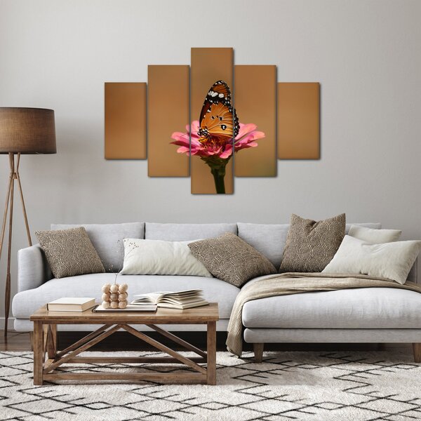 Slika leptira na cvijetu (150x105 cm)