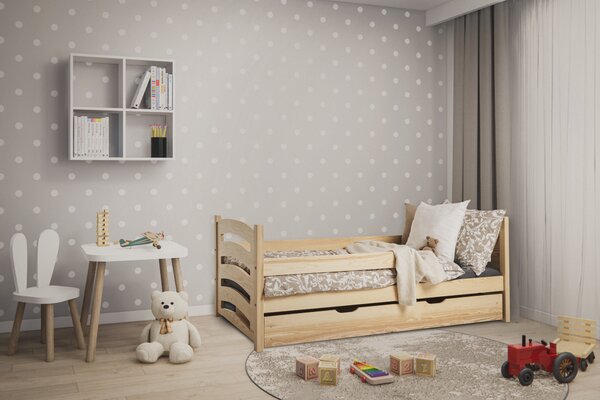Dječiji krevet Mela 80 x 160 cm, borovo drvo Podnica: Sa lameliranom podnicom, Madrac: Bez madraca
