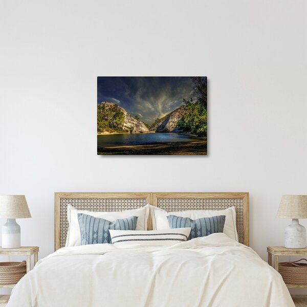 Slika krajolika s jezerom (70x50 cm)