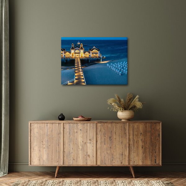 Slika - hotel na plaži (70x50 cm)
