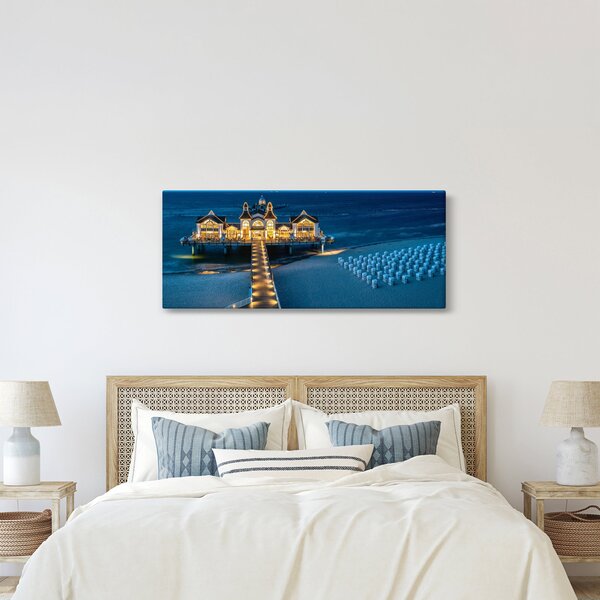 Slika - hotel na plaži (120x50 cm)