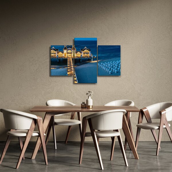 Slika - hotel na plaži (90x60 cm)