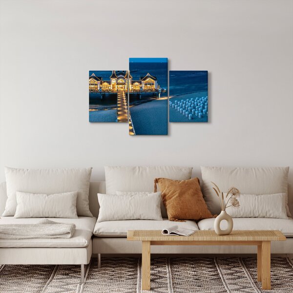 Slika - hotel na plaži (90x60 cm)