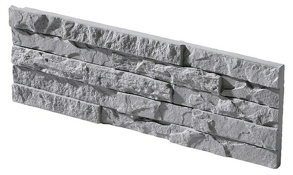 Stegu Pločice od ukrasnog kamena Hampton 2 (13 x 38,5 cm, Svijetlo siva, Izgled kamena)