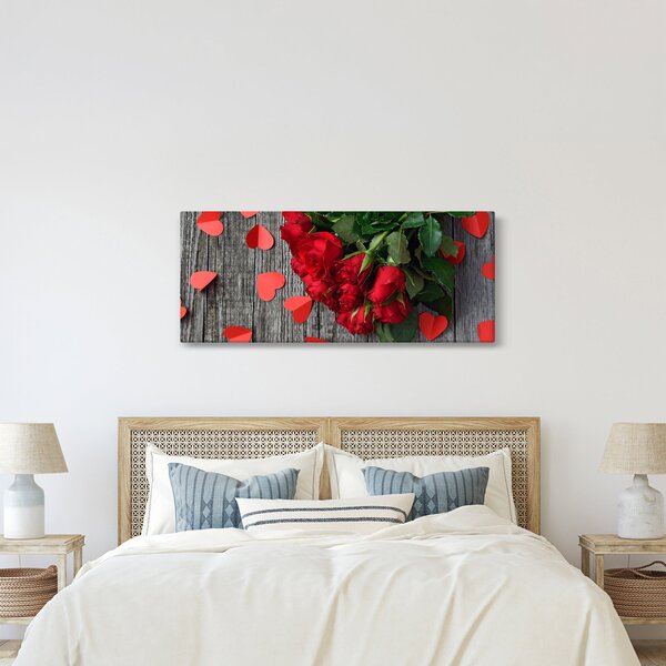Slika - buket ruža (120x50 cm)