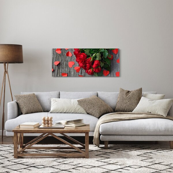 Slika - buket ruža (120x50 cm)
