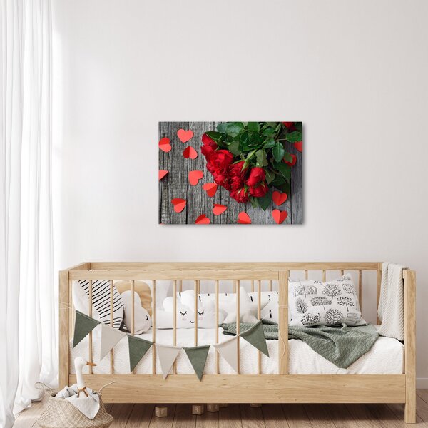 Slika - buket ruža (70x50 cm)