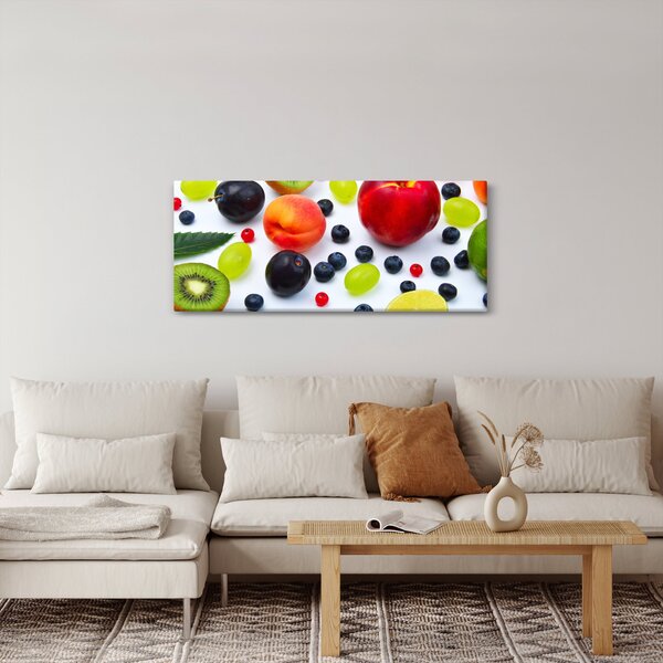 Slika voća s kapima vode (120x50 cm)